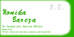 monika barcza business card