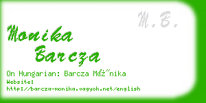 monika barcza business card